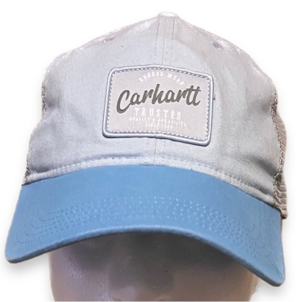 Carhartt Light Blue and Gray Mesh Cap -OS
